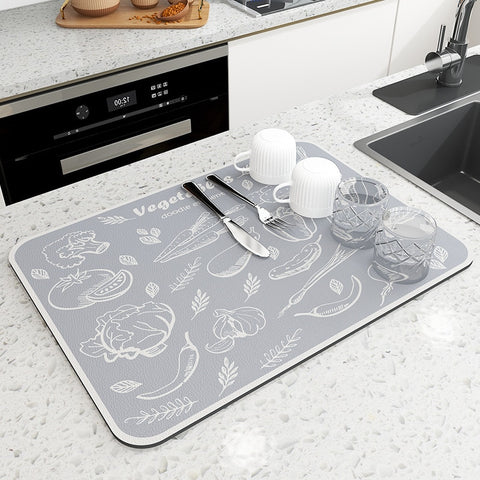 Super Absorbent Dish Drying Mat