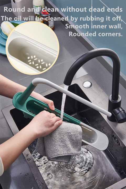 Retractable Sink Sponge Rack