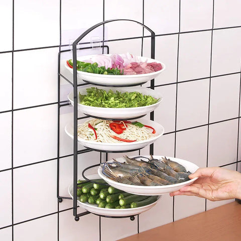 Dish Plate Preparation Rack