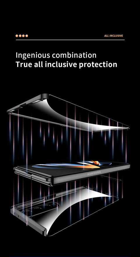 Alloy Metal Frame Full Cover Phone Protector For Samsung Galaxy Z Fold