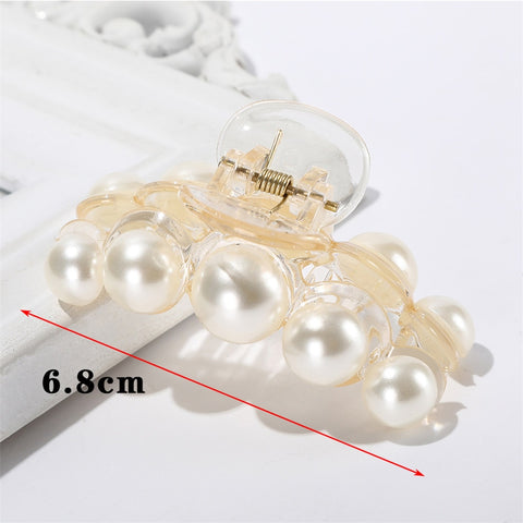 Pearls Hair Claw Clip