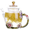 Enchanted Palette: Hand-painted Glass Tea Set