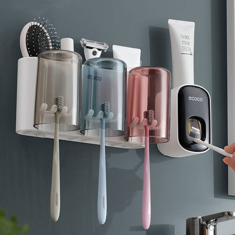 Bathroom Toothbrush Cup Holder