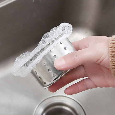 100PCS Disposable Sink Mesh Drainer Bag
