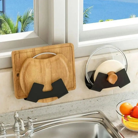 Mounted Pot Lid Holder