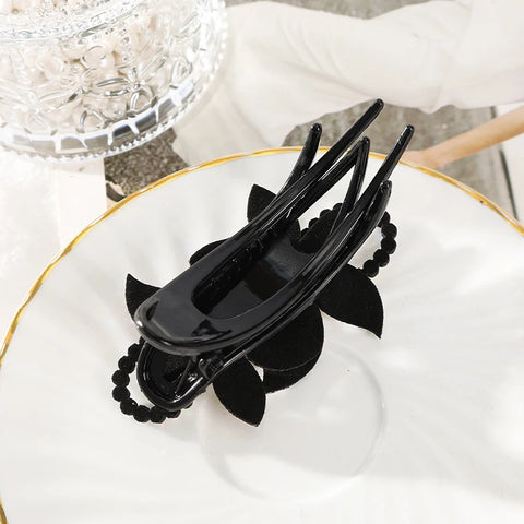 Elegant Rhinestone Flower Clip