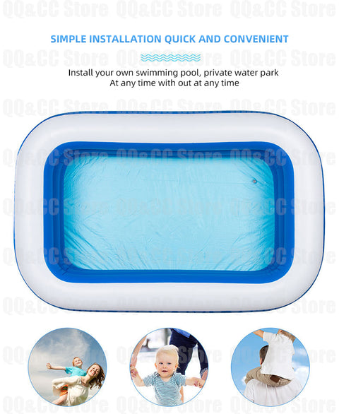 3M/2.6/2M Large Inflatable Swimming Pool