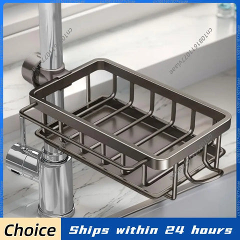 Kitchen Sink Faucet Organizer Sponge Rack