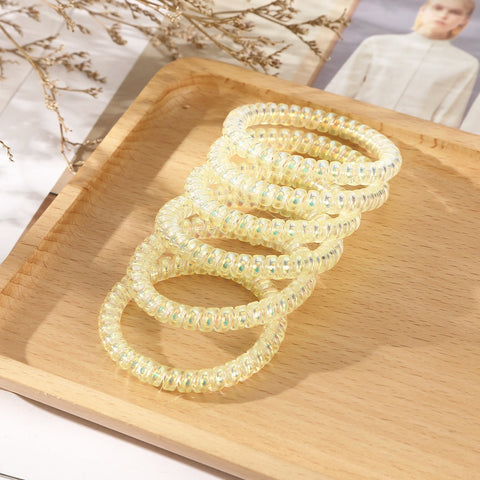6PCS Spiral Hair Ties