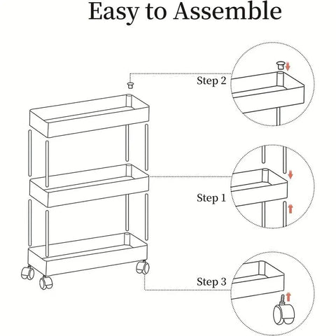 Multi-Layer Shelves Trolley Rack
