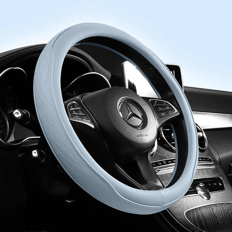 Leather Steering Wheel Cover