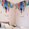 Large Colorful Feather Wall Stickers