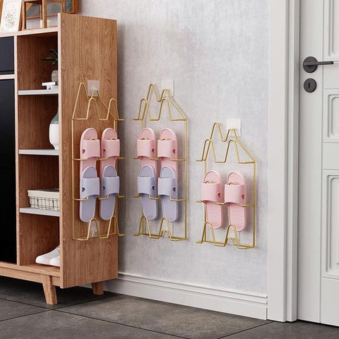 Wall-mounted Shoe Slipper Rack