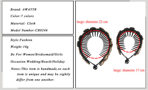 Rhinestone Flower Bun Hairpin