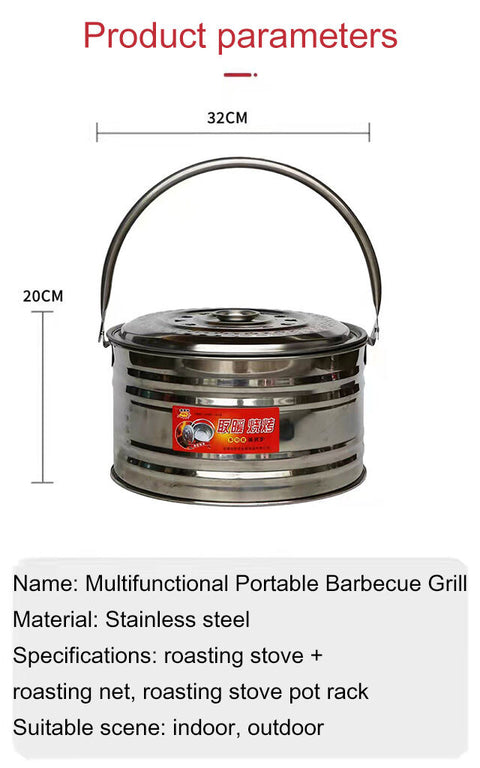 Barbecue Grill Bucket
