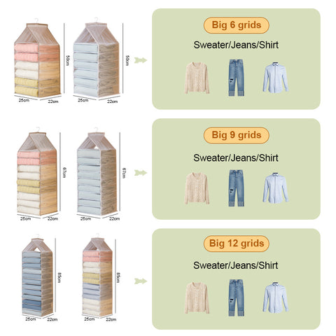 Wardrobe Hanging Clothes Organizer