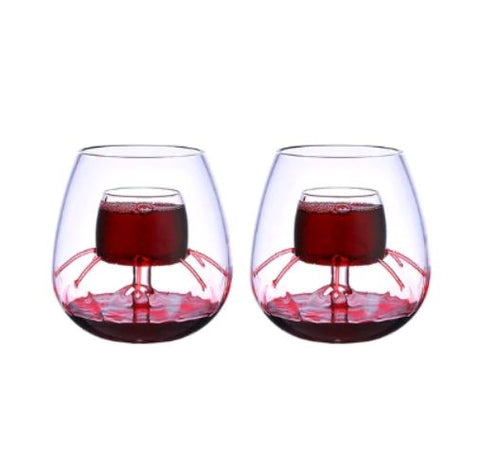 2PCS/1PC Aerating Wine Glasses Tumblers