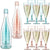 Champagne Glasses Bottle Set