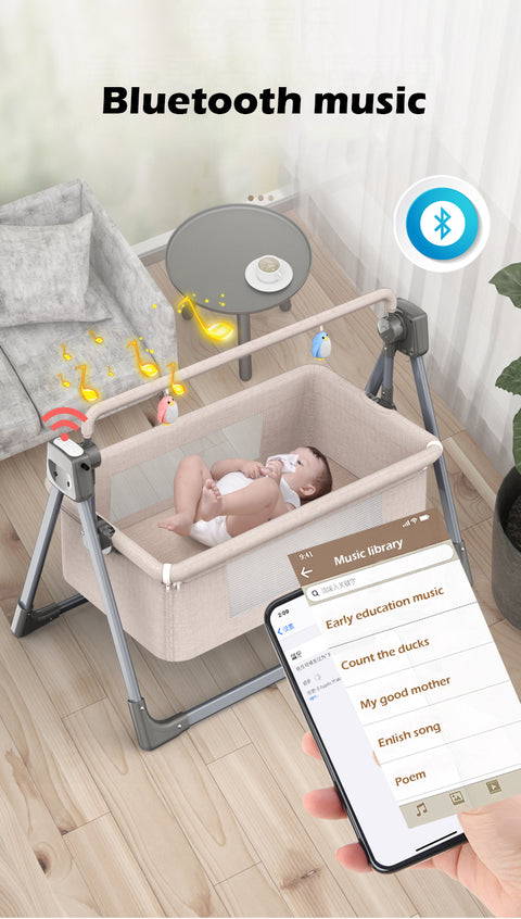 Electric Baby Rocking Crib