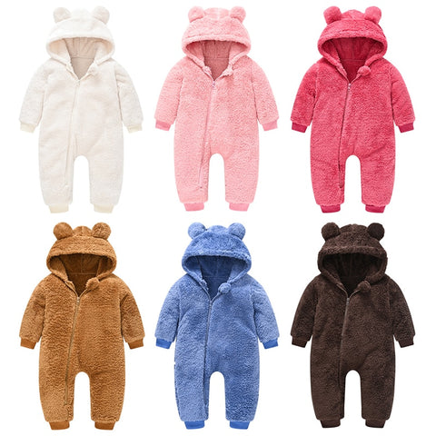 Baby Cute Plush Bear Jumpsuit