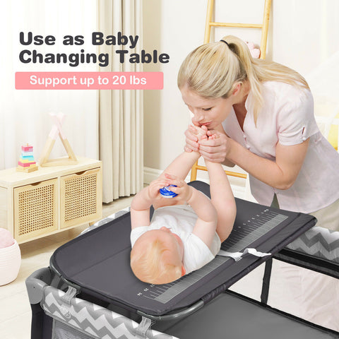 Portable Baby Crib Bassinet Playpen