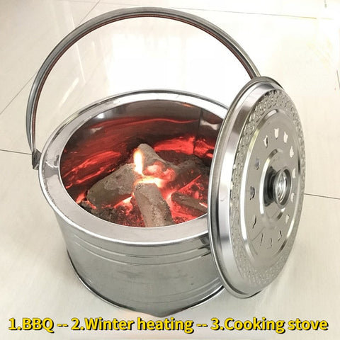 Portable Barbecue Grill Bucket