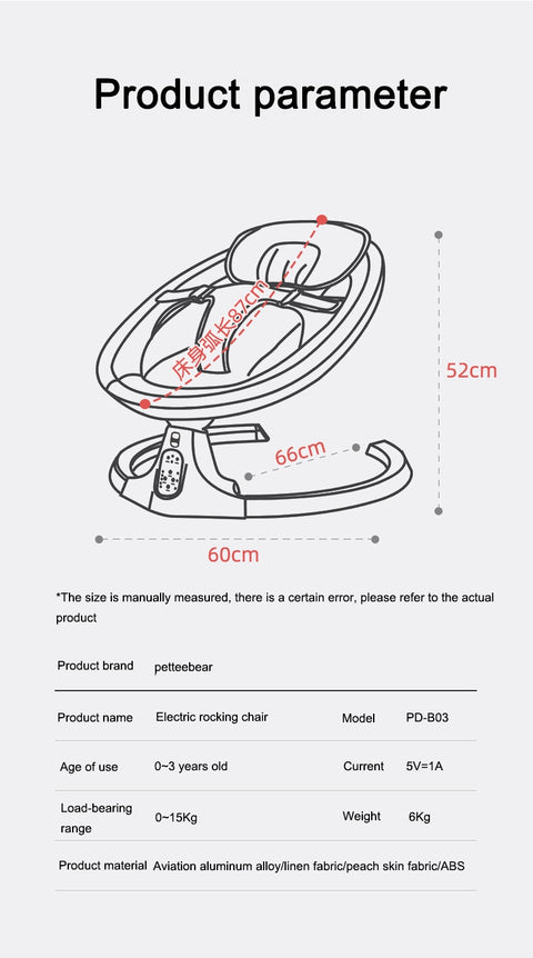 Electric Baby Rocking Chair Bouncer