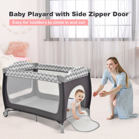 Portable Baby Crib Bassinet Playpen