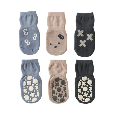 3 Pairs Anti-slip Baby Socks