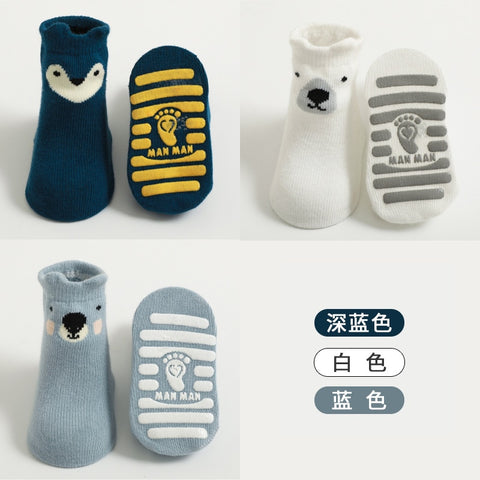 3 Pairs Anti-slip Baby Socks