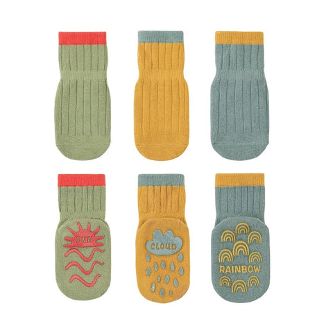 3 Pairs Anti-slip Baby Socks