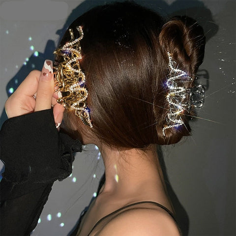 Rhinestone Metal Hair Claw