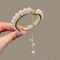 Pearl Rhinestone Hair Claw Clips