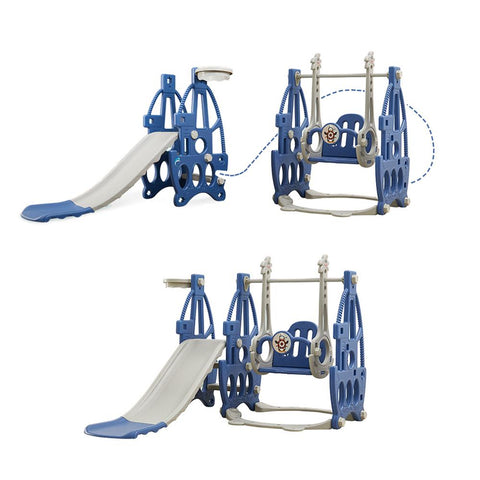 3 in 1 Baby Ball Basket Slide Swing