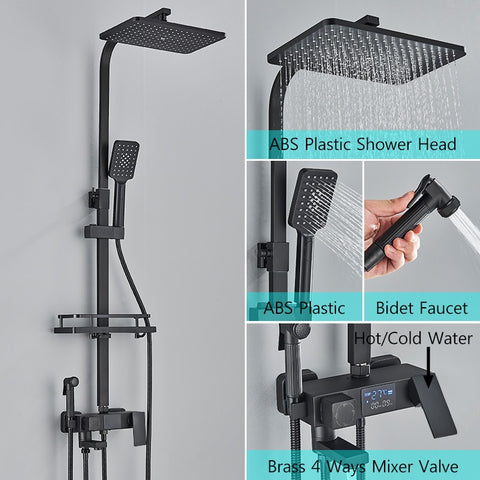 Thermostatic Digital Display Shower