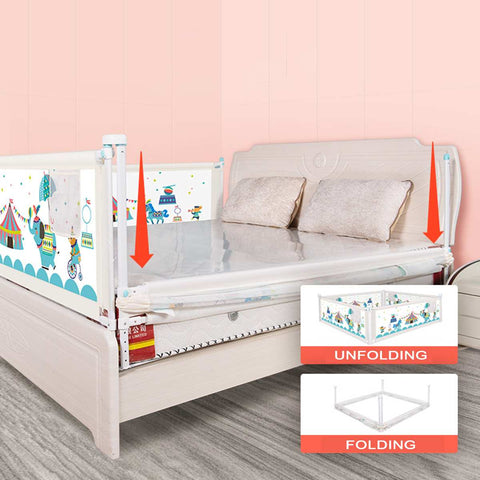Adjustable Baby Bed Fence Rail