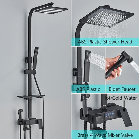 Thermostatic Digital Display Shower