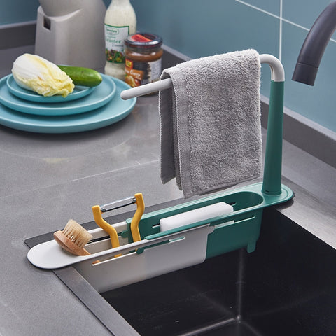 Retractable Sink Sponge Rack
