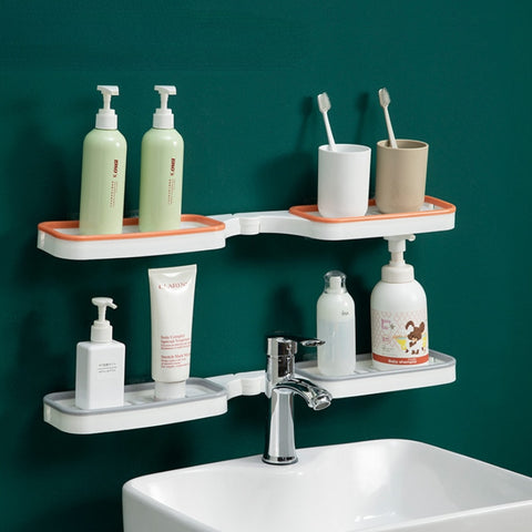 Bathroom Drain Shelf Rack