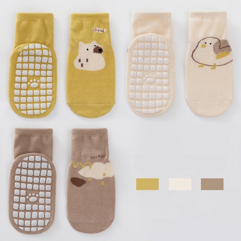 3 Pairs Anti-slip Baby Socks