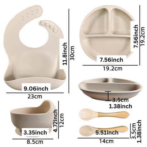 Silicone Baby Tableware Set