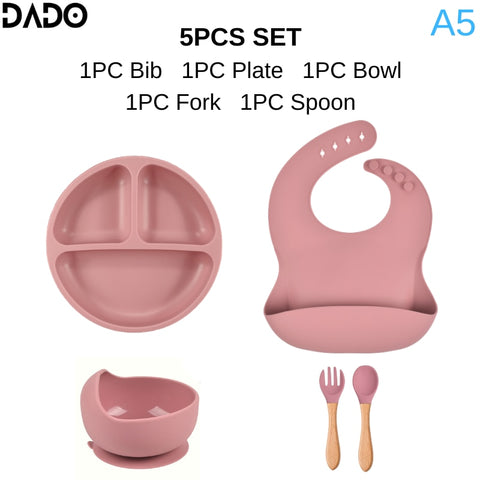 Silicone Baby Tableware Set