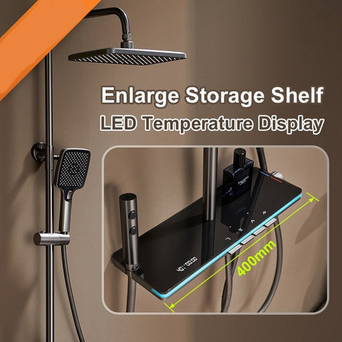 LED Digital Rainfall Shower