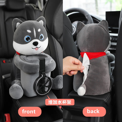 2 in 1 Cute Cartoon Car Tissue Box