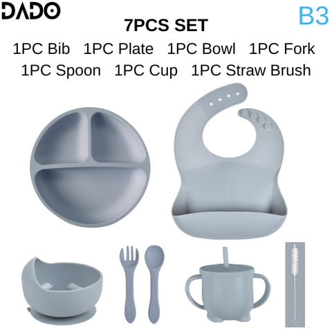 Silicone Baby Tableware Set