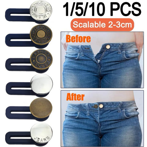 5/10PCS Metal Waist Button Extender