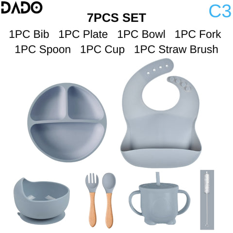 Silicone Baby Tableware Set