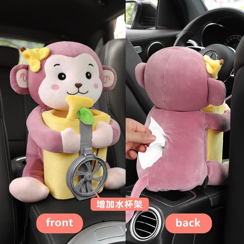 2 in 1 Cute Cartoon Car Tissue Box