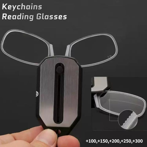 Folding Reading Eyeglasses Keychain