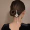 Pearl Rhinestone Hair Claw Clips